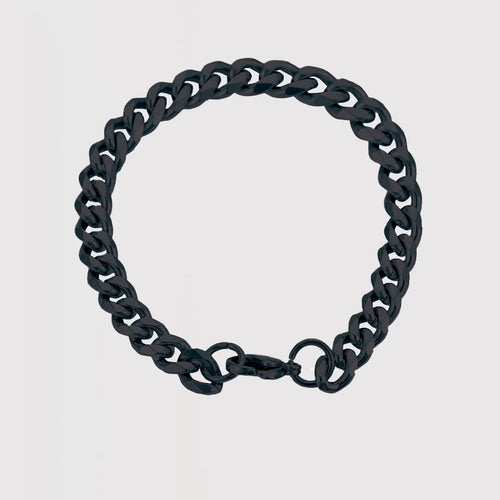 Cuban Bracelet (Black) 7mm