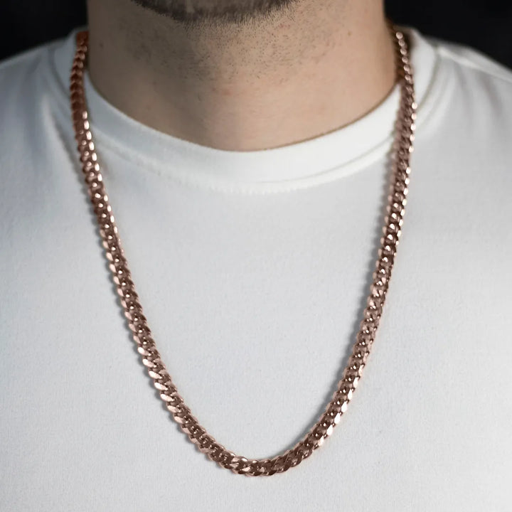 Cuban Chain (Rose Gold) 7mm