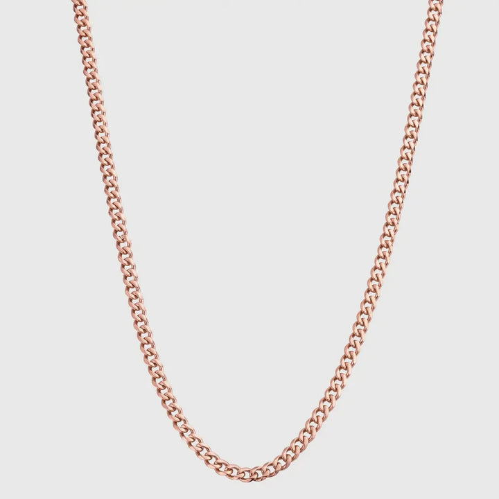 Cuban Chain (Rose Gold) 7mm