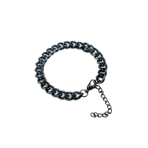 Cuban Bracelet (Black) 7mm