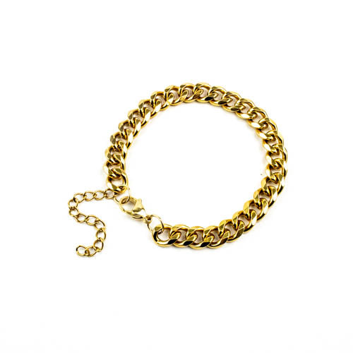 Cuban Bracelet (Gold) 7mm